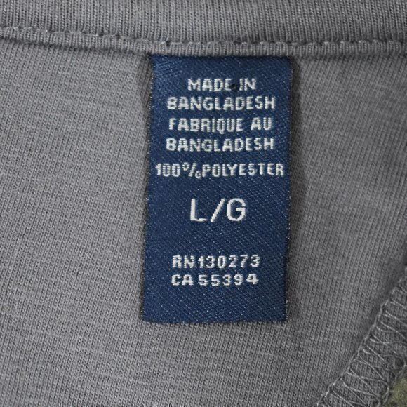 Wrangler Authentics Long‎ Sleeve Fleece Sweater Men's Size Large Color Green GUC - Picture 4 of 4